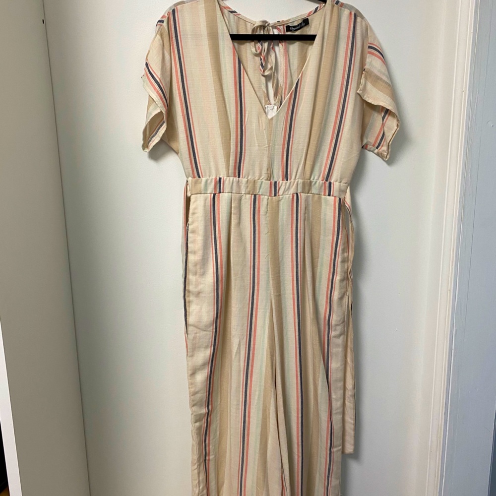 Ankle romper with tie
